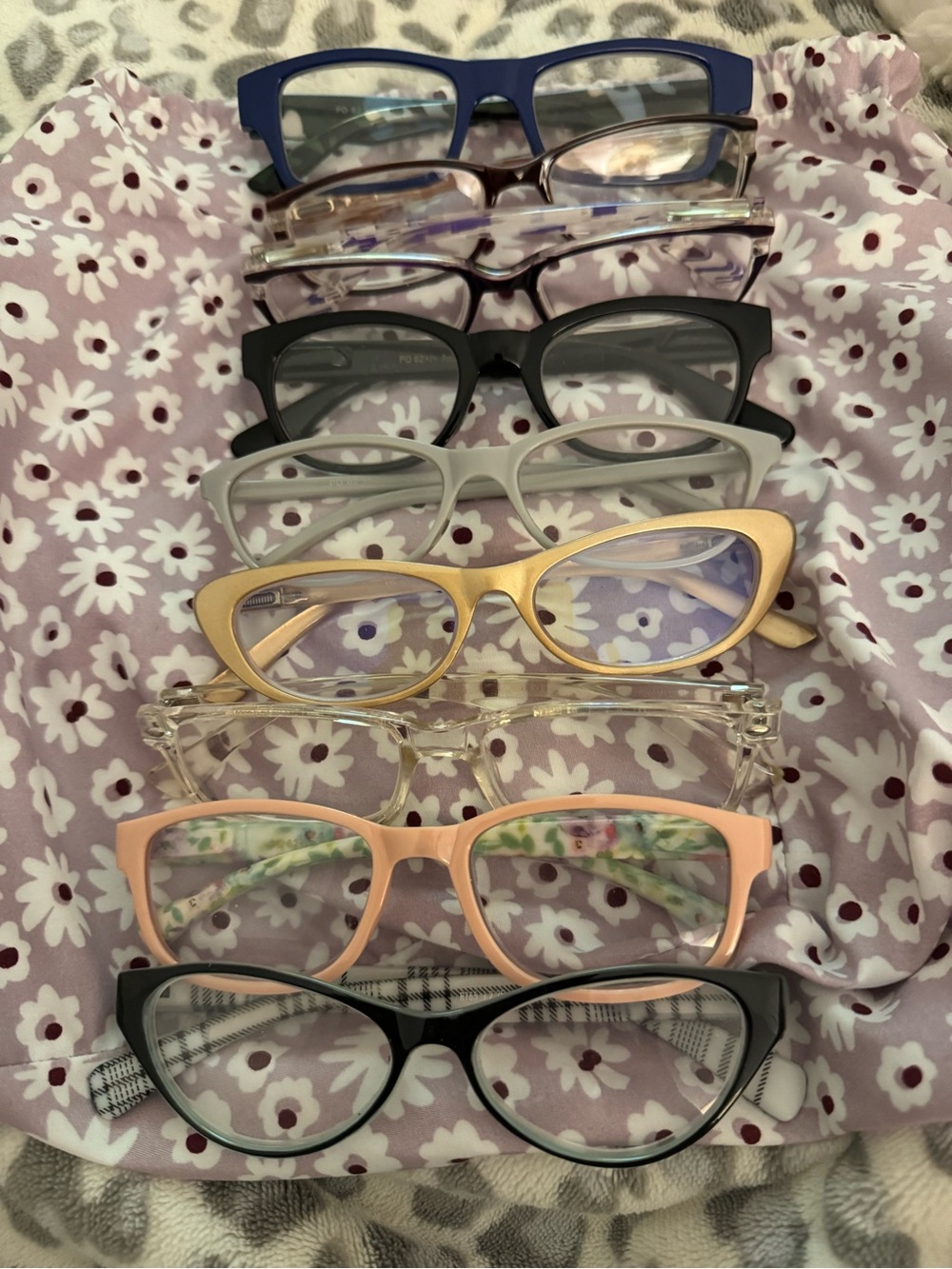 Assorted Women's Reading Glasses Pack - Mixed Colors & Strength -9 pairs